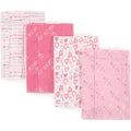 Luvable Friends Unisex Cotton Flannel Burp Cloths Love pattern front view