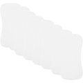 Lazyrhino 8 pack baby burp cloths white front view