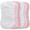 MUKIN baby muslin burp cloths front view showing gradient pink pack