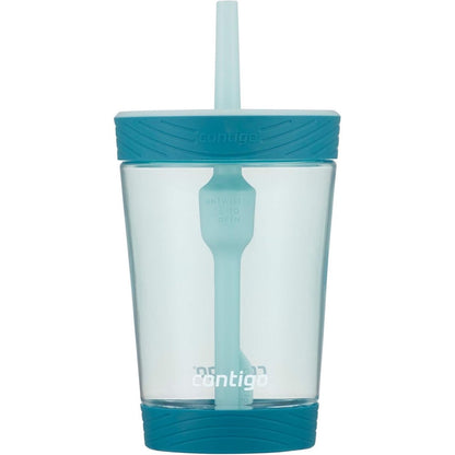 Contigo Kids Spill Proof Tumbler Straw Honeydew front view premium leakproof kids water bottle