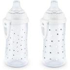 NUK Active Sippy Cup front view showing the white star pattern from the Timeless Collection