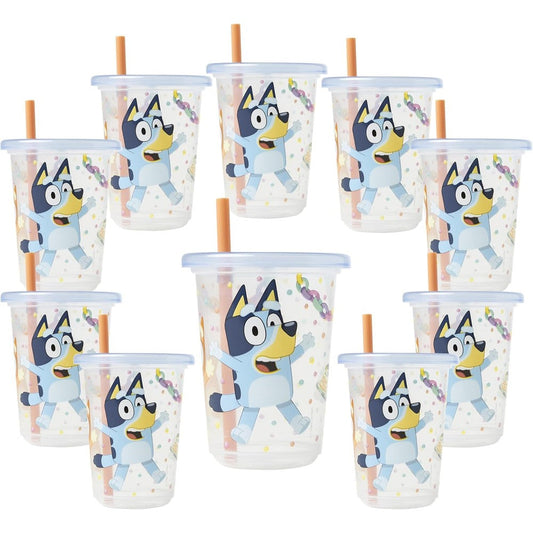 The First Years Bluey Take and Toss straw cups front view