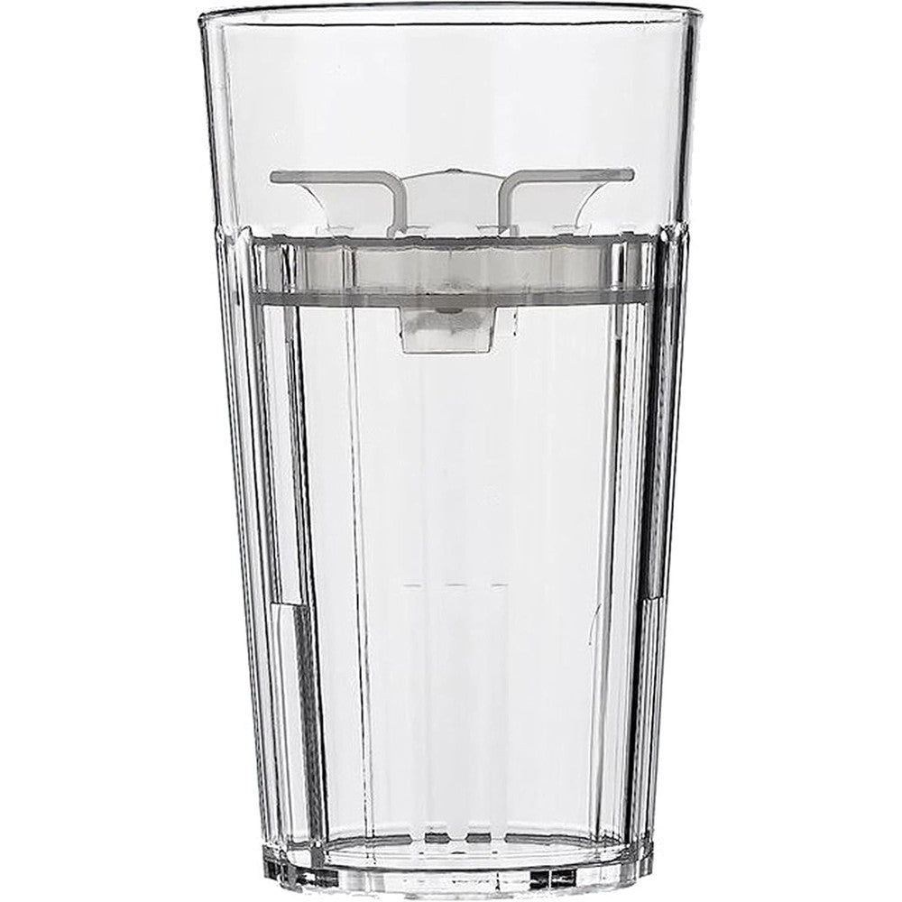 Reflo Smart Cup Clear 1-Pack front view showing transparent design