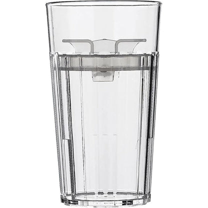 Reflo Smart Cup Clear 1-Pack front view showing transparent design