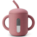 Samigo silicone baby sippy cup in blossom color front view