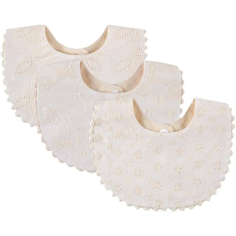 Gzmm baby bib for girls reversible front view