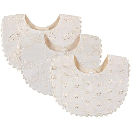 Gzmm baby bib for girls reversible front view