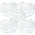 Green Sprouts organic cotton muslin bibs front view