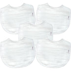 Green Sprouts organic cotton muslin bibs front view
