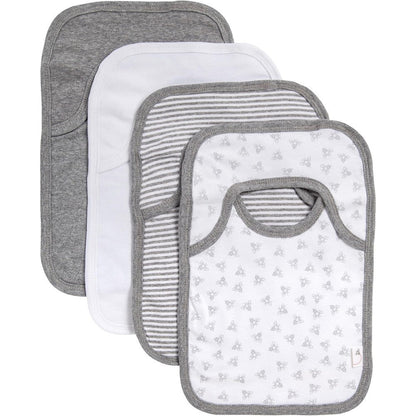Burt's Bees Baby 4 Pack Organic Cotton Bibs front view