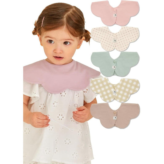 Konny baby bibs 5-pack set front view