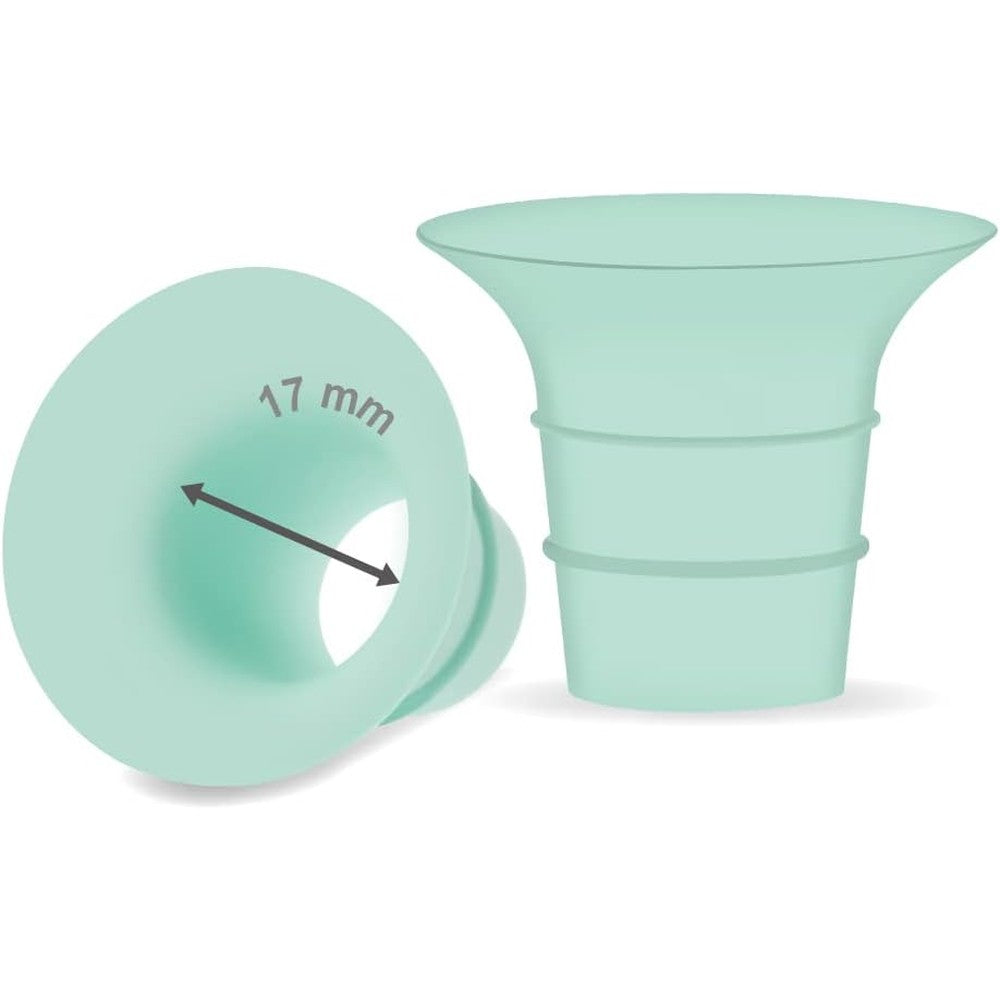 Maymom 17mm flange insert front view for breast pumps