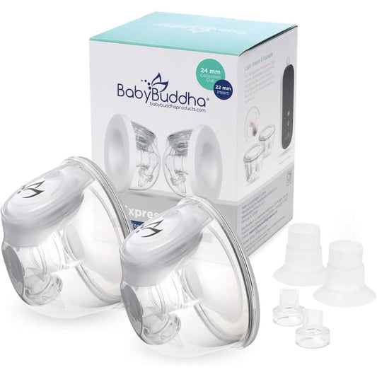 BabyBuddha hands free milk collection cups front view