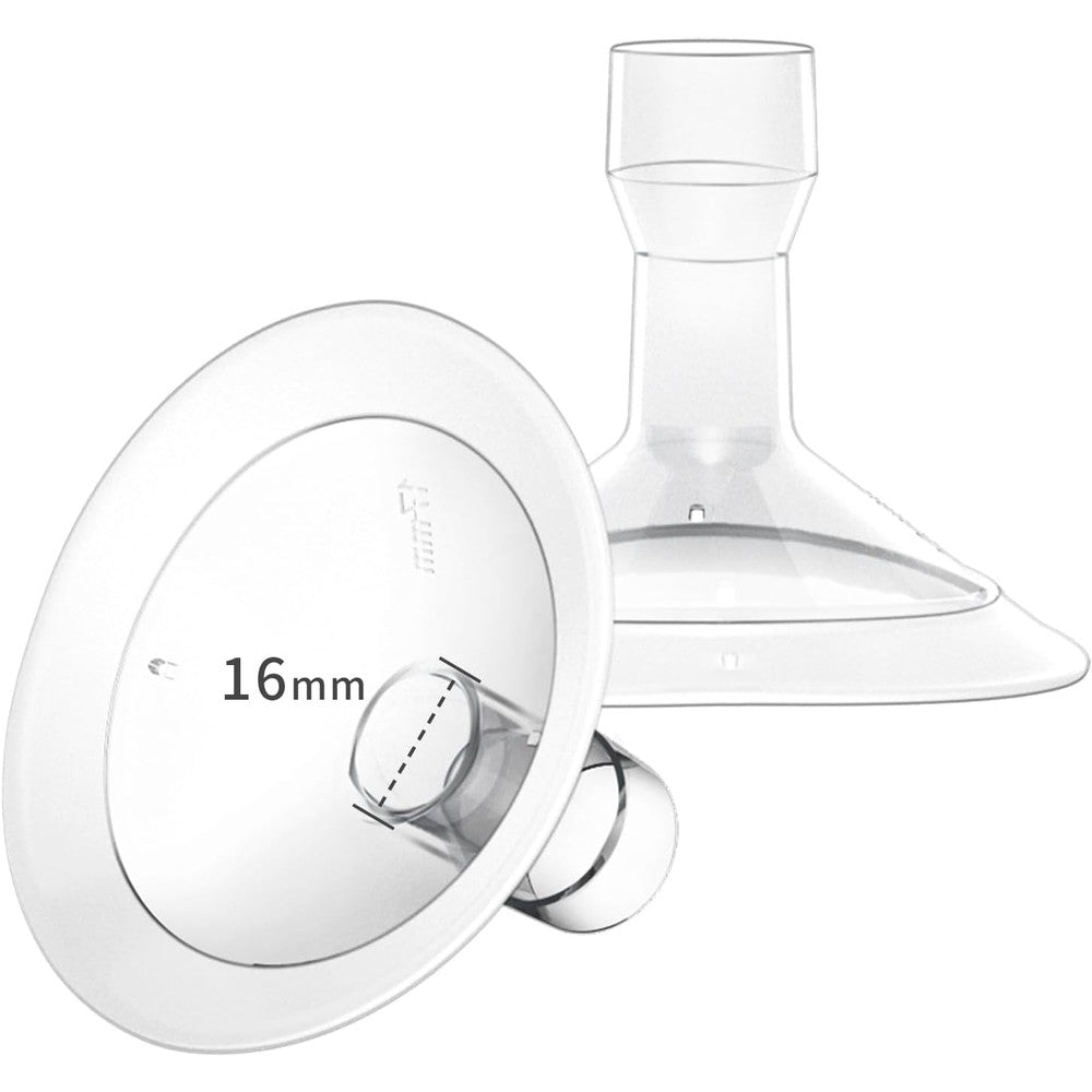 Moomentaneous 16mm oval breast pump flanges front view