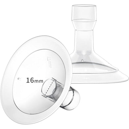 Moomentaneous 16mm oval breast pump flanges front view