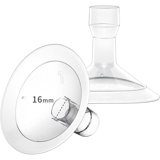 Moomentaneous 16mm oval breast pump flanges front view
