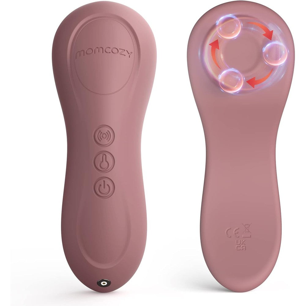 Momcozy Kneading Lactation Massager dusty rose front view