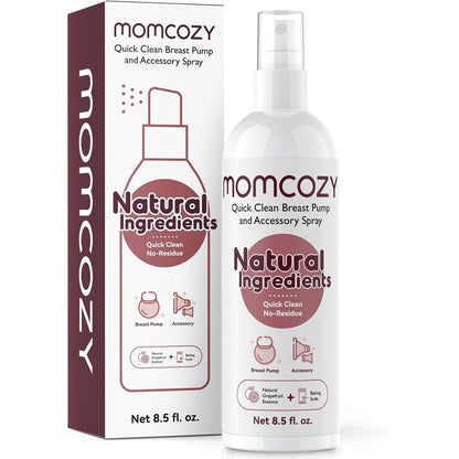 Momcozy breast pump cleaning spray bottle front view