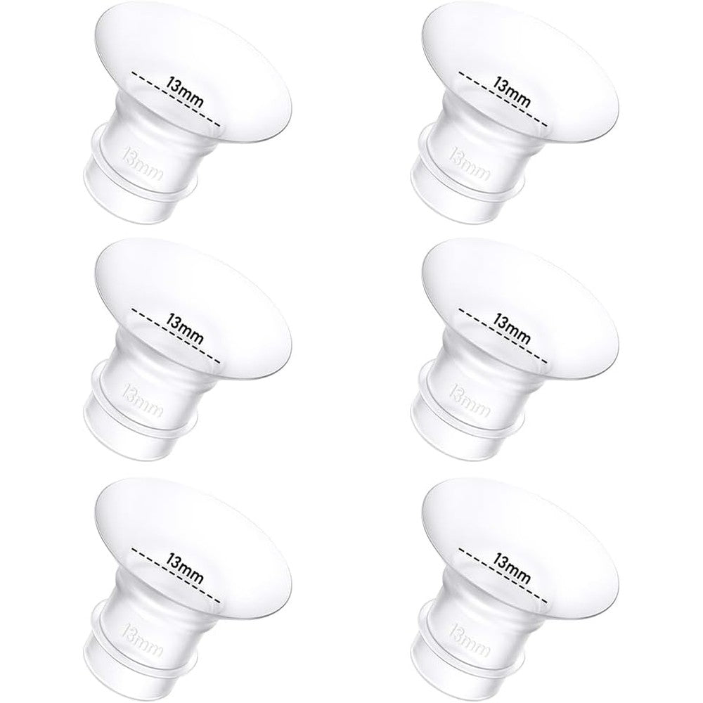 Gocroween 13mm breast pump flange inserts set front view