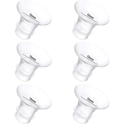 Gocroween 13mm breast pump flange inserts set front view