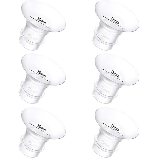 Gocroween 13mm breast pump flange inserts set front view