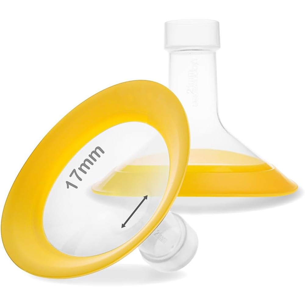 Nenesupply 17mm oval flange front view for breast pumps