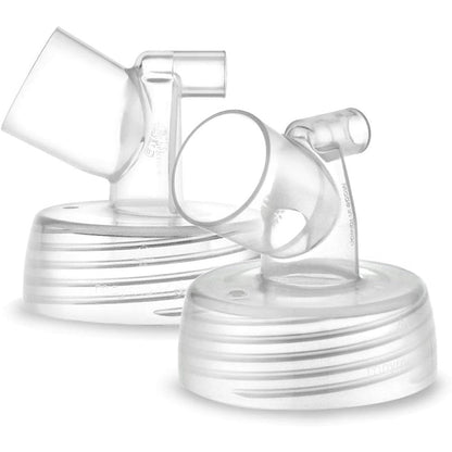 Maymom Wide Mouth Base Connector two pack front view