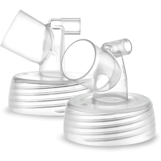 Maymom Wide Mouth Base Connector two pack front view