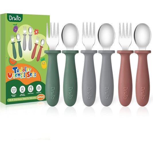 Vitever Drkio 6 pieces toddler utensils set front view
