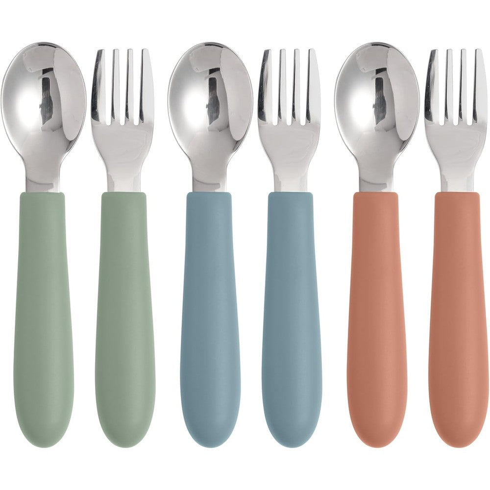 Eascrozn toddler utensils 6 pack set front view