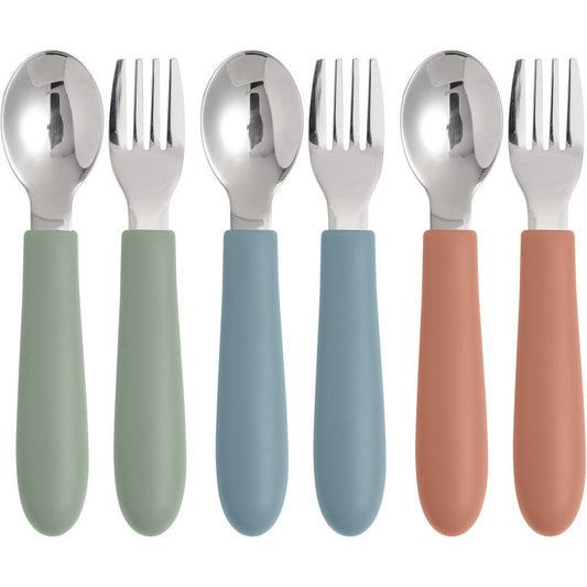 Eascrozn toddler utensils 6 pack set front view