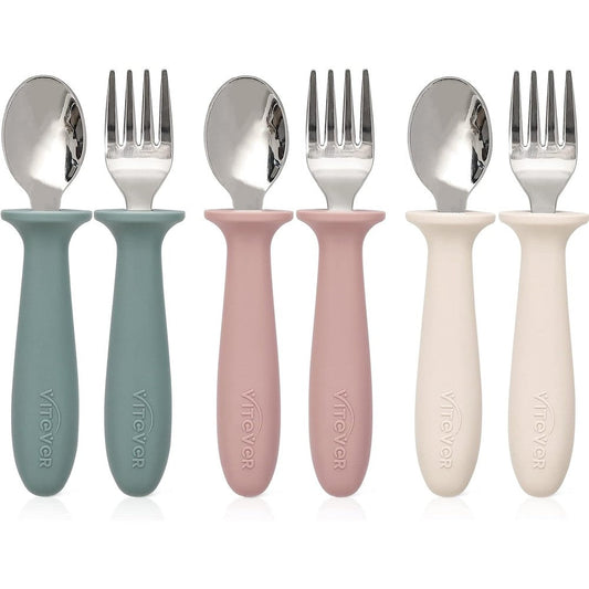 Vitever 6 Piece Toddler Utensils set front view