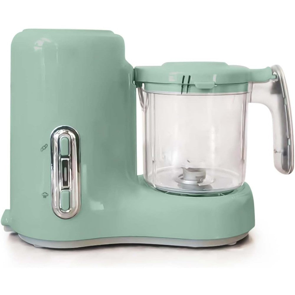 GROWNSY baby food maker and processor front view in forest green finish.