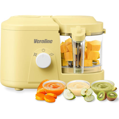 Veroline baby food maker authentic yellow appliance front view