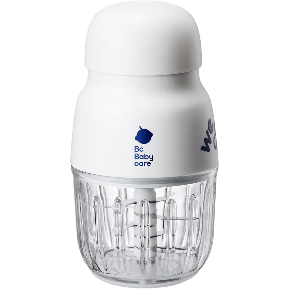 Bc Babycare Glass Baby Food Maker front view premium white mini food processor