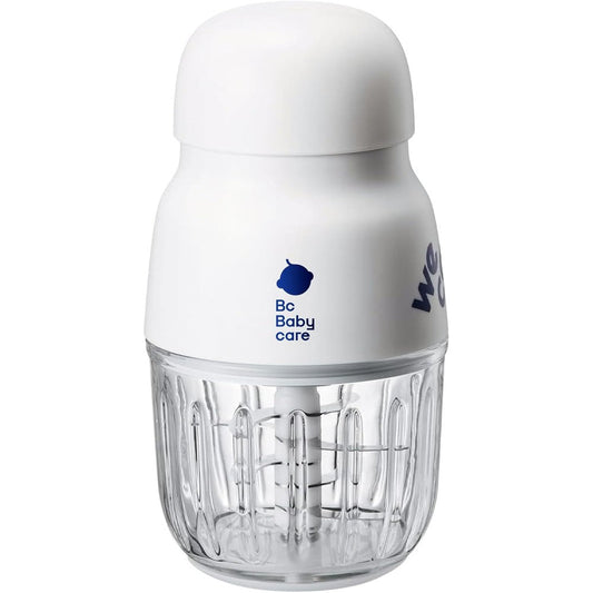 Bc Babycare Glass Baby Food Maker front view premium white mini food processor
