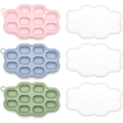 KingKam Silicone Nibble Freezer Tray 3 Pack front view