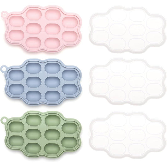 KingKam Silicone Nibble Freezer Tray 3 Pack front view