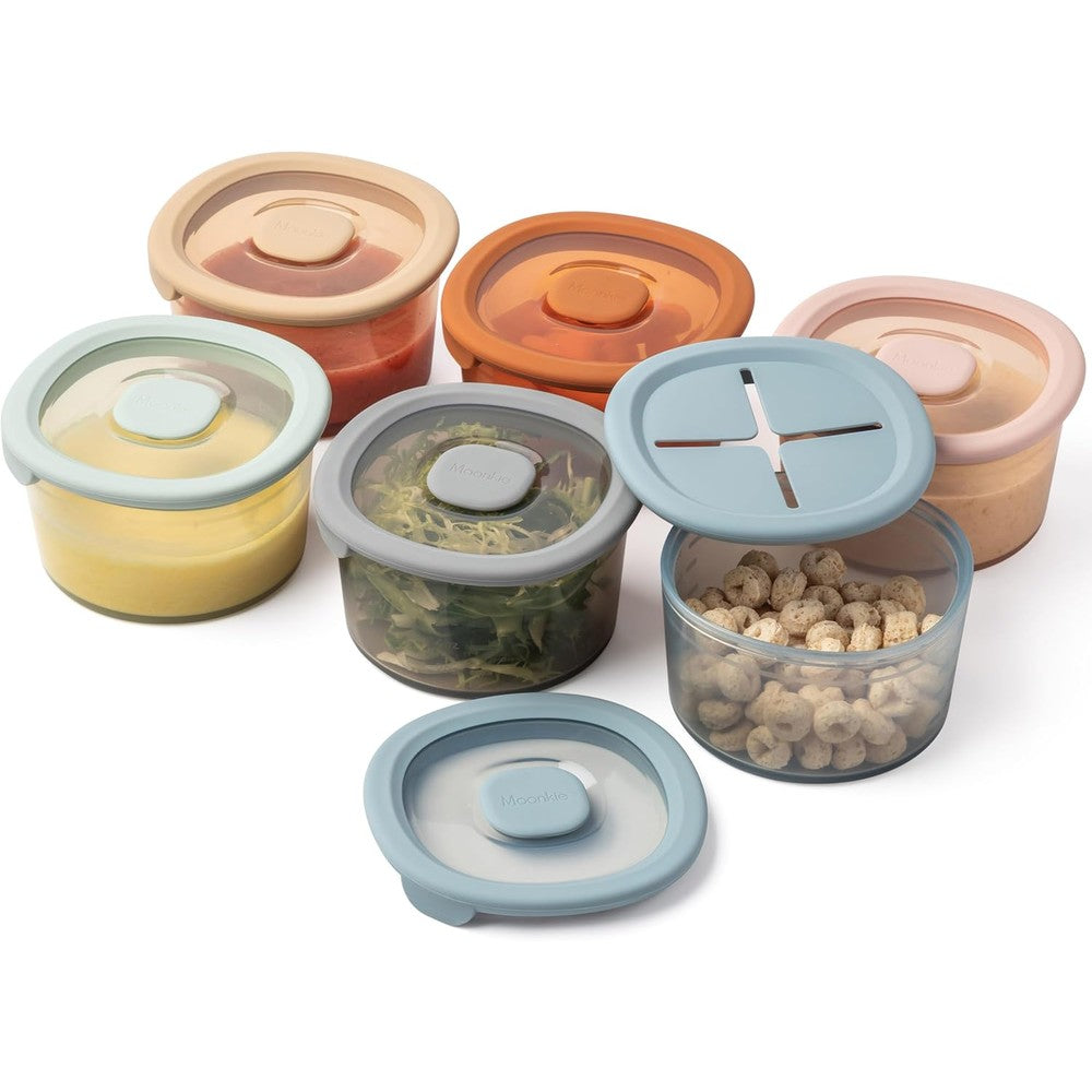 Moonkie 8 ounce silicone snack container front view