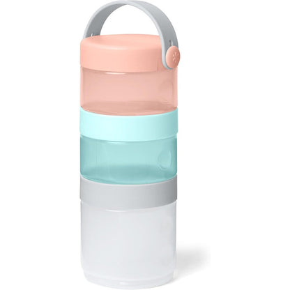 Skip Hop Grab And Go stackable formula and food container set front view