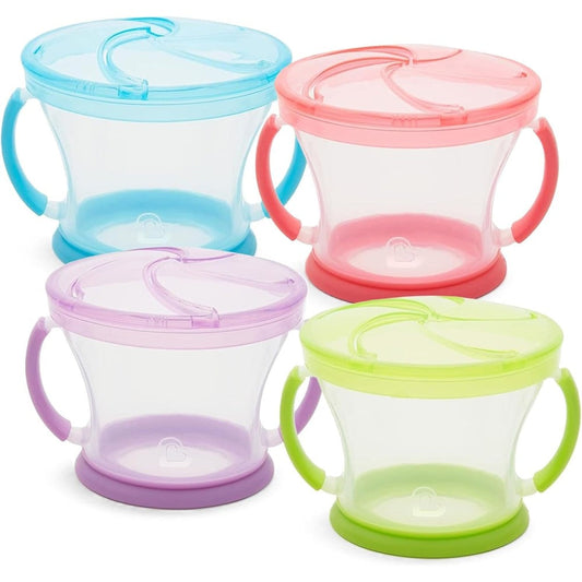 Munchkin Snack Catcher Toddler Spill Proof Container 9 Ounce 4 Count Pack For Independent Self Feeding - Image 1