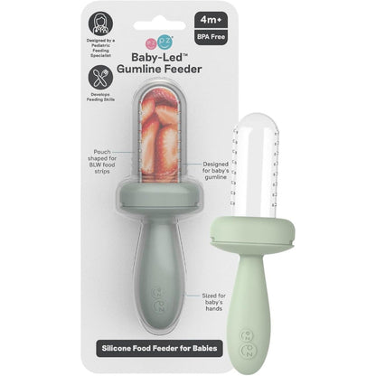 Ezpz Baby-Led Gumline Feeder Sage front view