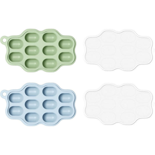 Zucoop baby food freezer tray 2 pack with lids