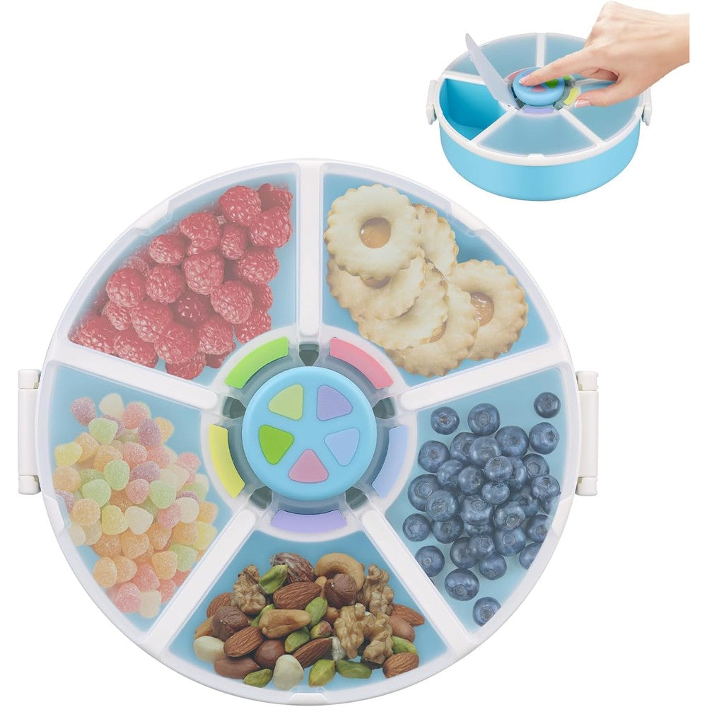 Pawtong snack rotator container blue front view