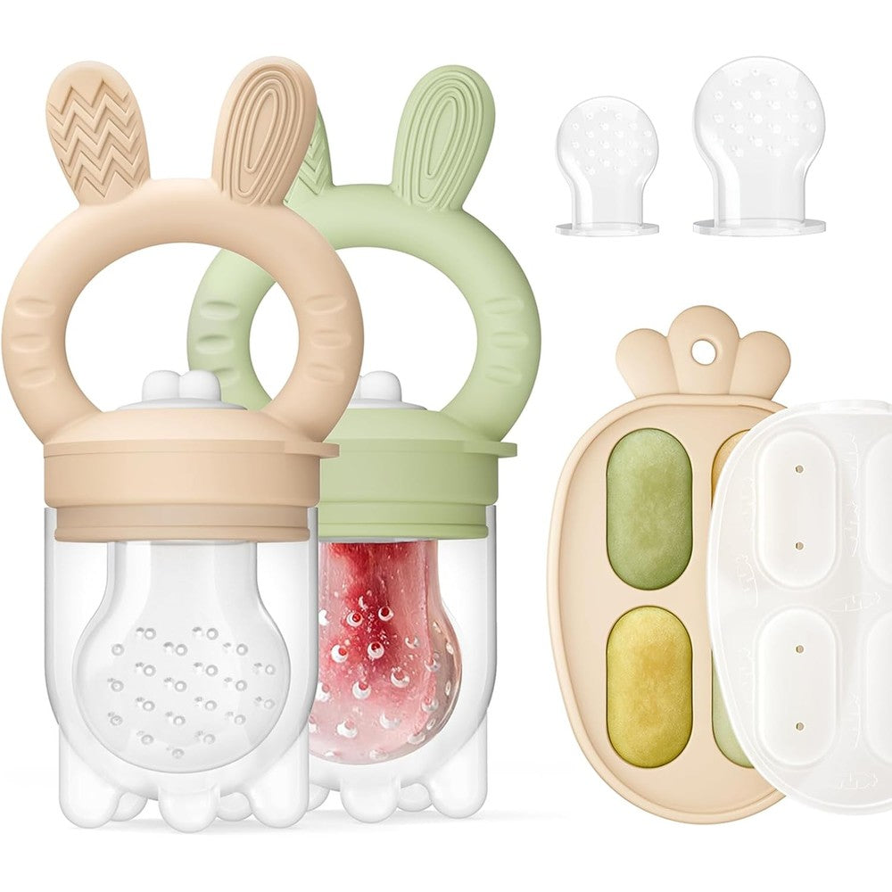 ChooKaChoo baby fruit feeder and freezer tray combo set front view