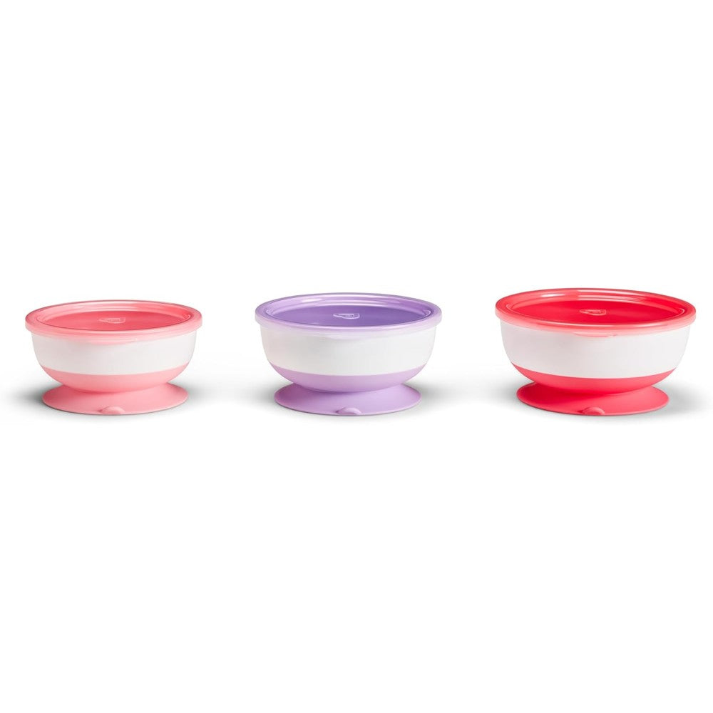 Munchkin Stay Put Suction Baby Bowls set front view