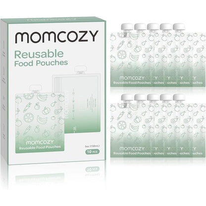Momcozy reusable baby food pouches front view