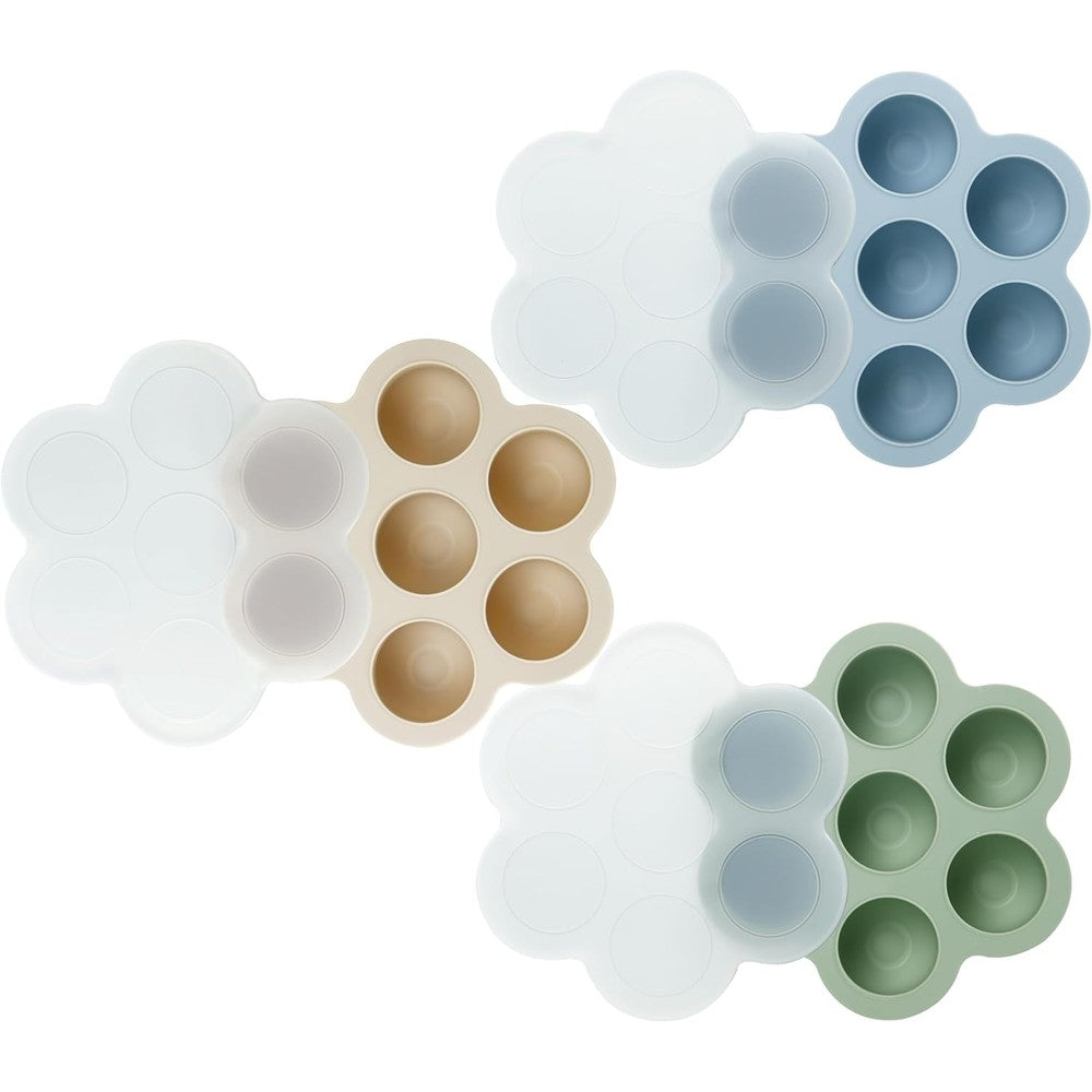 PandaEar 3 Pack Baby Food Freezer Tray front view for baby feeding