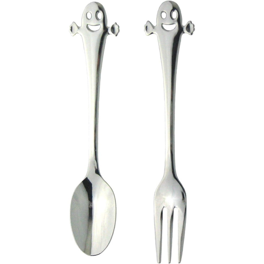 Nagao Ciao coffee spoon and tea fork set front view