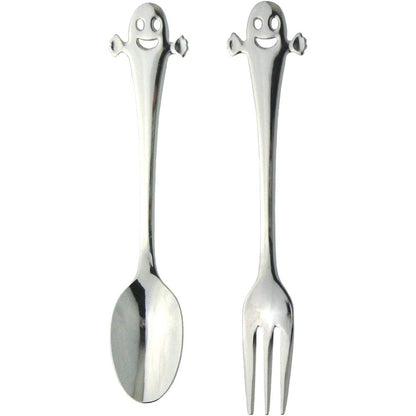 Nagao Ciao coffee spoon and tea fork set front view